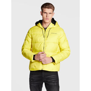 Calvin Klein pánská neonově žlutá bunda - XL (ZH8)